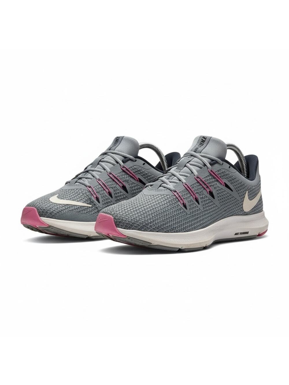 Nike Downshifter 8 Womens 9.5 Gray Pink Running Shoes Gymcore Athleisure